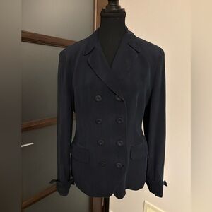 Peter Nygard Elegant Navy Blue Blazer